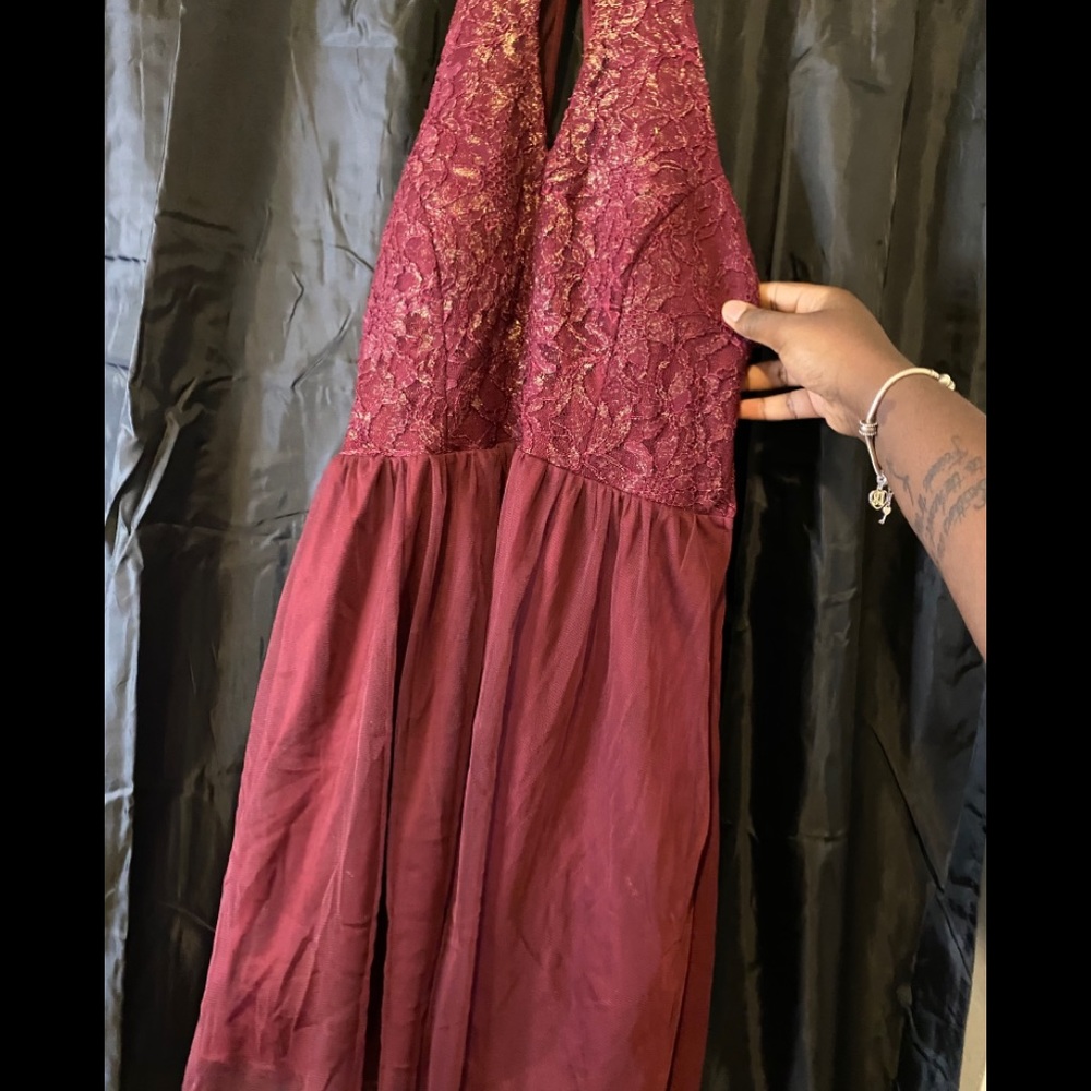 Red & gold dress